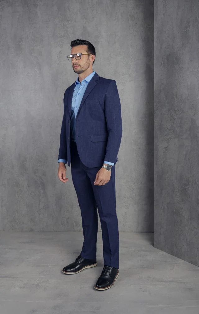 Costume slim, referência 60001, MARINHO NOITE, vista 1