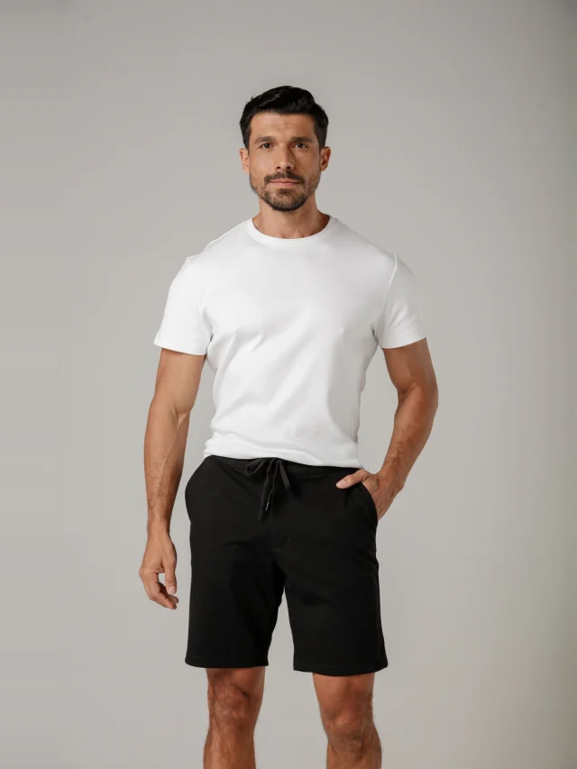 Bermuda casual relax, referência 72131, PRETO, vista 1