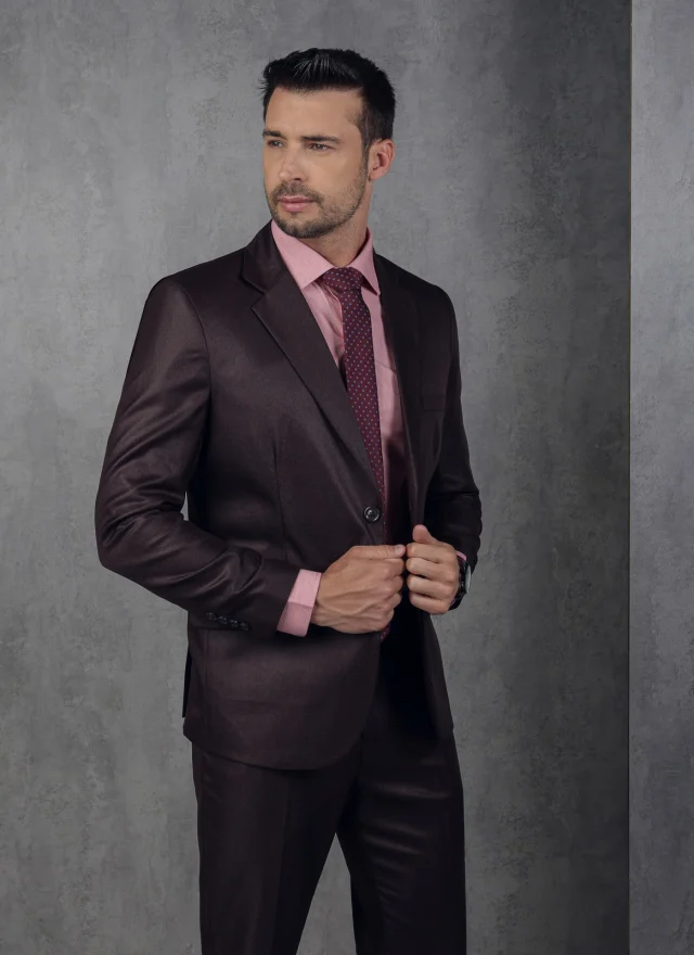 Costume slim, referência 60035, BORDO, vista 1