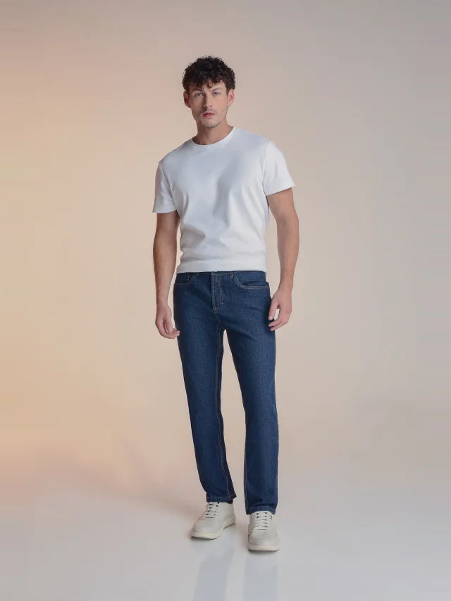 Calça jeans regular, referência 39030, AZUL JEANS, vista 1