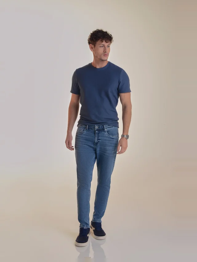 Calça jeans slim, referência 32095, AZUL JEANS, vista 1