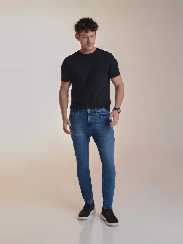 Calça jeans slim, referência 31001, AZUL JEANS, vista 1