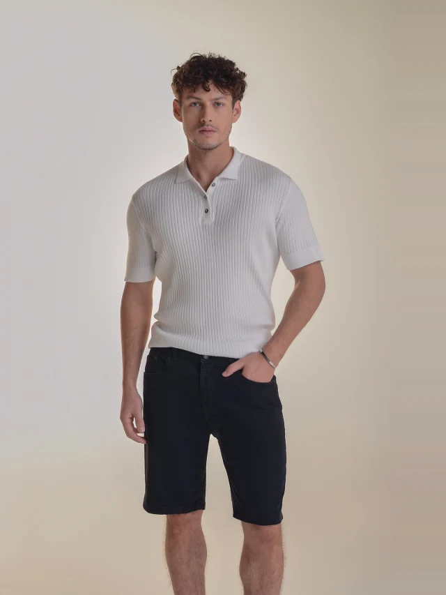 Bermuda jeans slim, referência 32060B, PRETO, vista 1