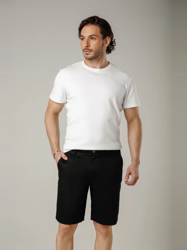 Bermuda casual comfort, referência 72125, PRETO, vista 1
