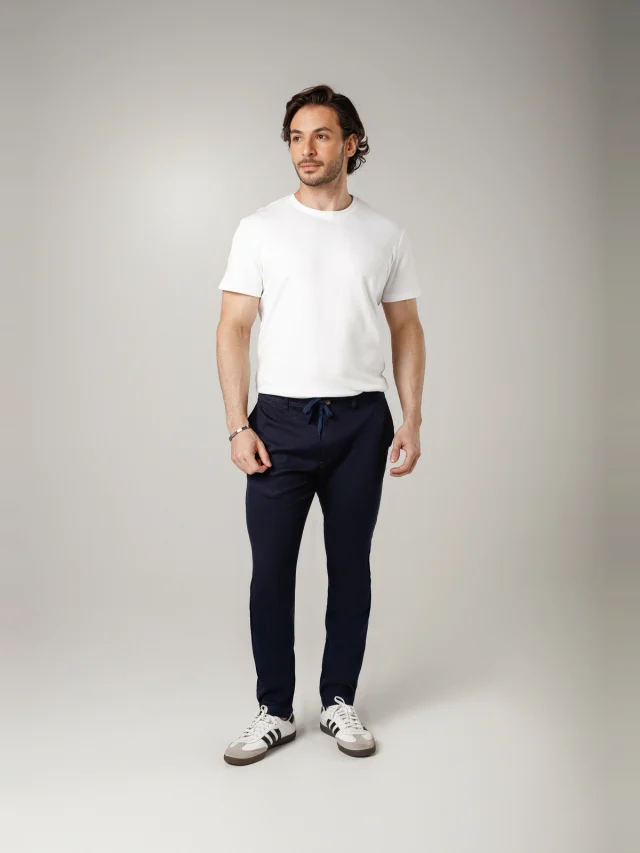 Calça casual slim, referência 30138, MARINHO NOITE, vista 1
