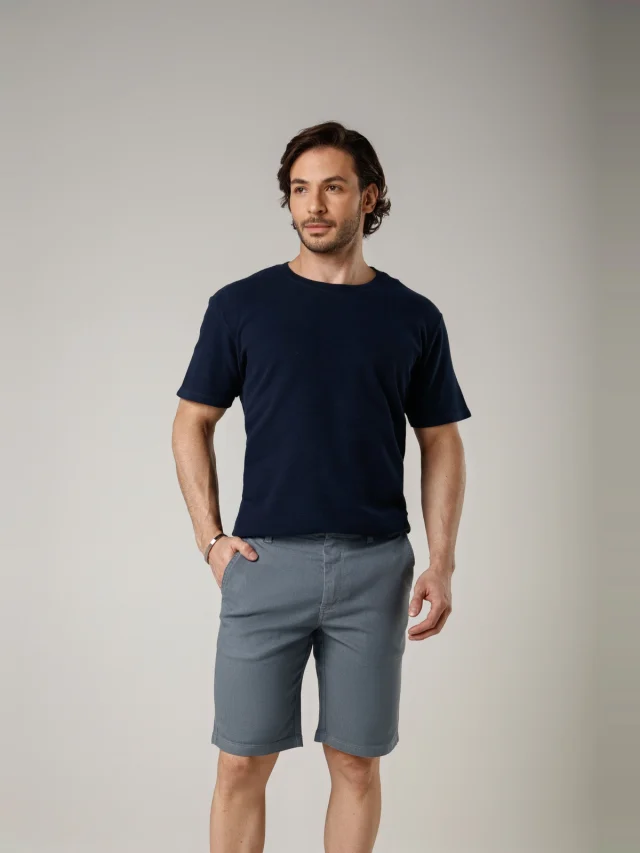 Bermuda casual regular, referência 72136, MARINHO NOITE, vista 1