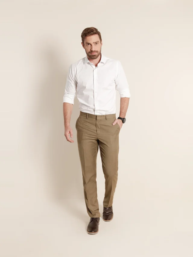 Calça social slim, referência 327, SAVANA, vista 1