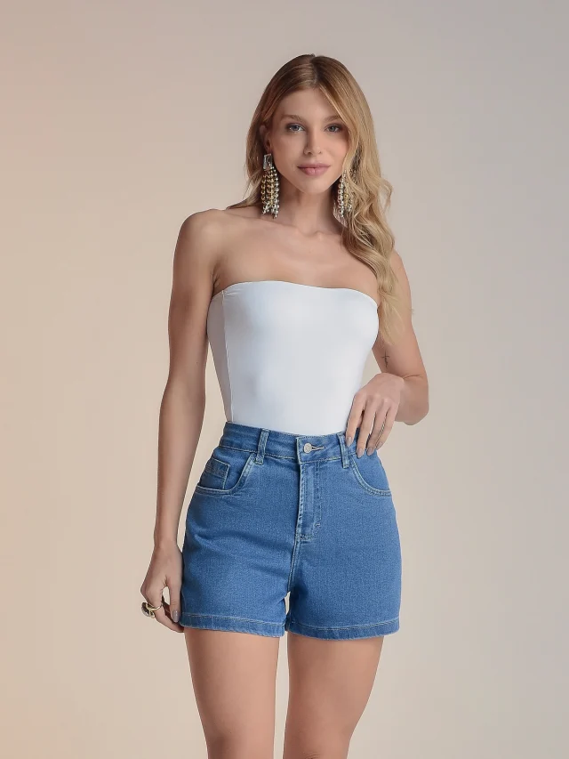 Bermuda jeans meia coxa, referência 14058S, AZUL CLARO, vista 1