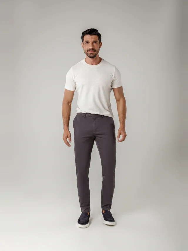 Calça casual slim, referência 30106, CHUMBO, vista 1