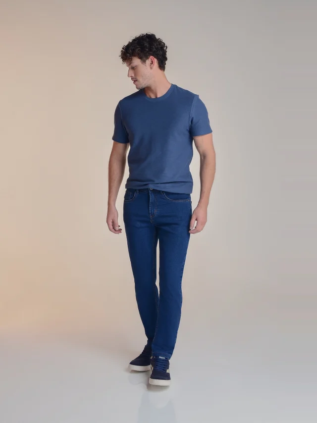Calça jeans regular, referência 40070, AZUL JEANS, vista 1