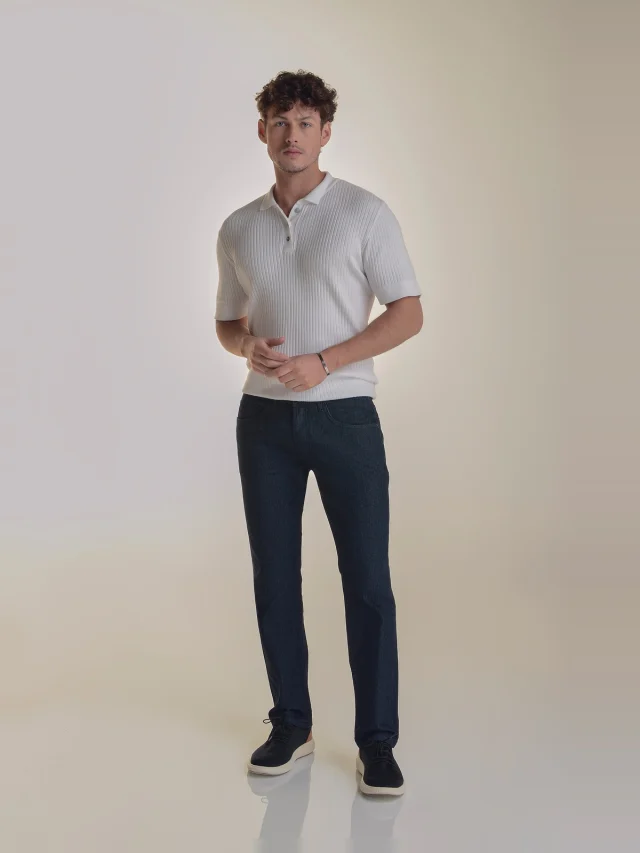 Calça jeans slim, referência 39035, PRETO, vista 1