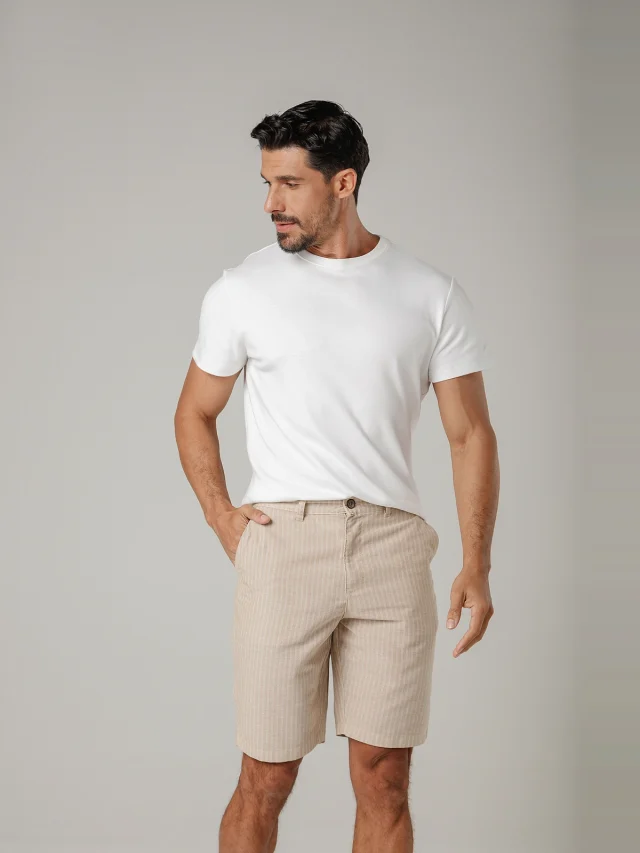 Bermuda casual regular, referência 72134, CAQUI, vista 1
