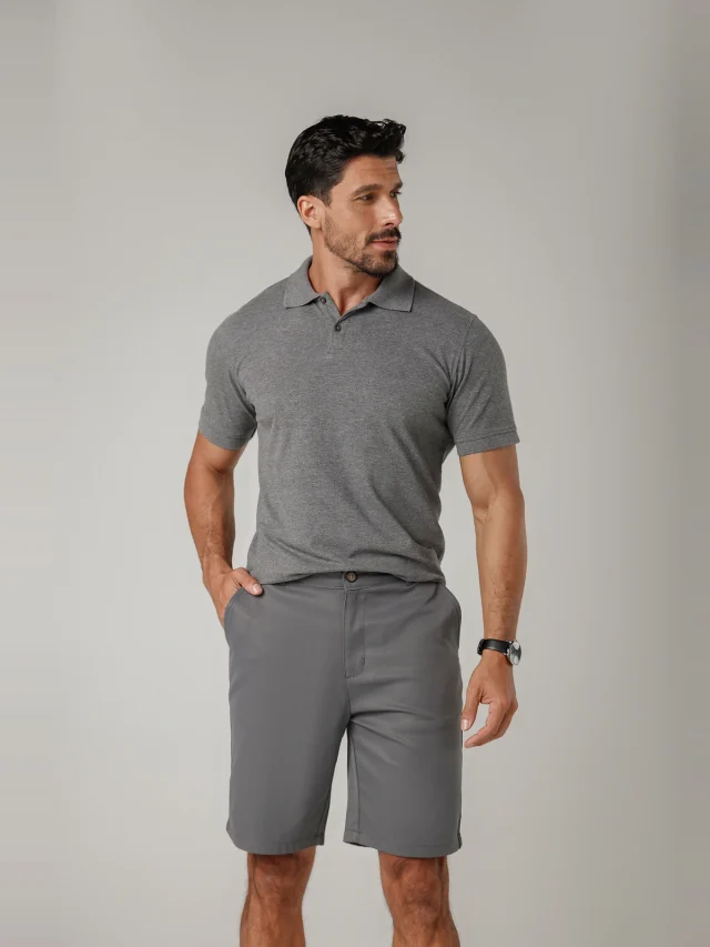 Bermuda casual comfort, referência 72120, CHUMBO, vista 1