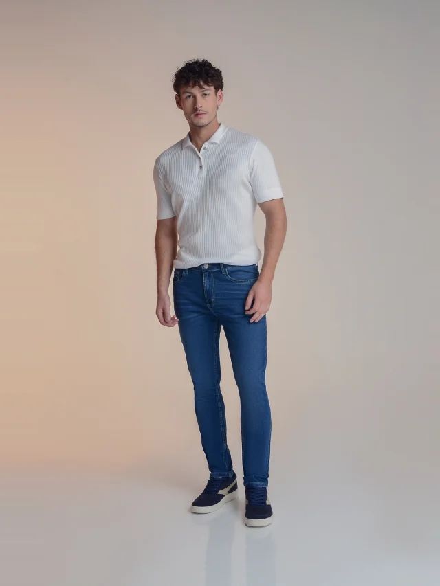 Calça jeans slim, referência 32093, AZUL JEANS, vista 1