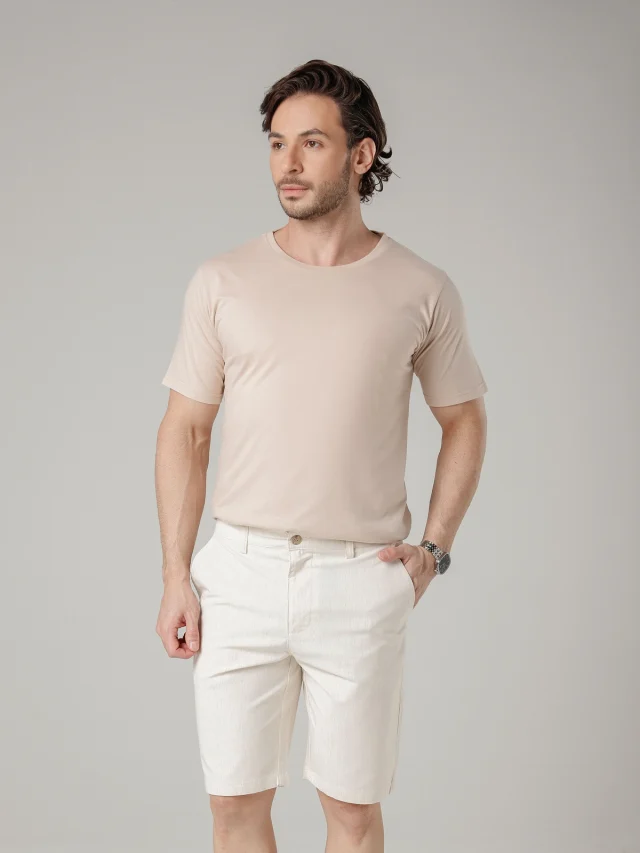 Bermuda casual slim, referência 72119, NATURAL, vista 1