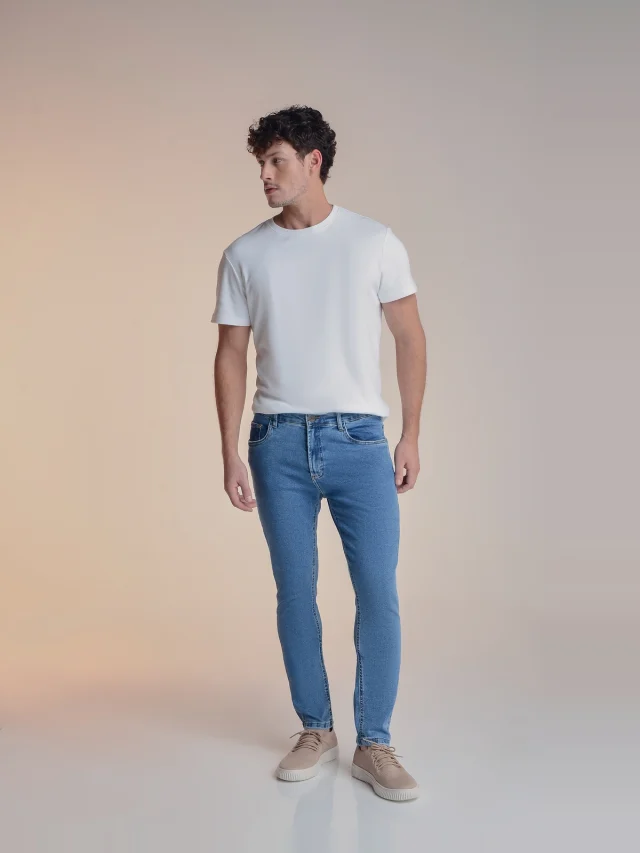 Calça jeans skinny, referência 32091, AZUL JEANS, vista 1