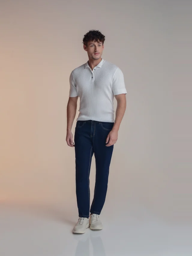 Calça jeans slim, referência 39033, AZUL JEANS, vista 1